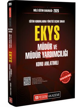 Pegem Akademi 2026 MİLLİ EĞİTİM BAKANLIĞI (EKYS) Müdür Ve Müdür Yardımcılığı Konu Anlatımlı