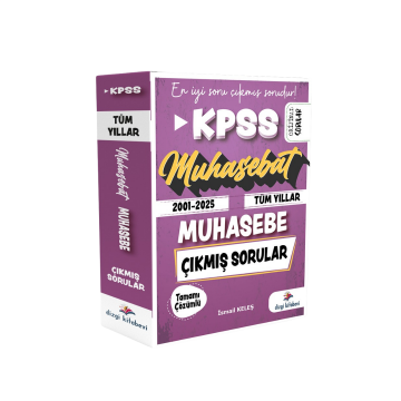 Dizgi Kitap Muhasebat KPSS A Sayıştay Tamamı Çözümlü Tüm Yıllar (2001-2025) Çıkmış Muhasebe Soruları İsmail Keleş