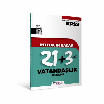 Marka Yayınları KPSS İhtiyacın Kadar Vatandaşlık 24 Deneme Sınavı