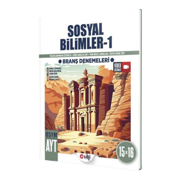 Ulti Yayınları AYT Sosyal Bilimler 1 15 x 16 Branş Denemeleri