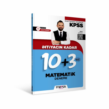 Marka Yayınları KPSS İhtiyacın Kadar Yektuğ Matematik 13 Deneme Sınavı Yasin Kara