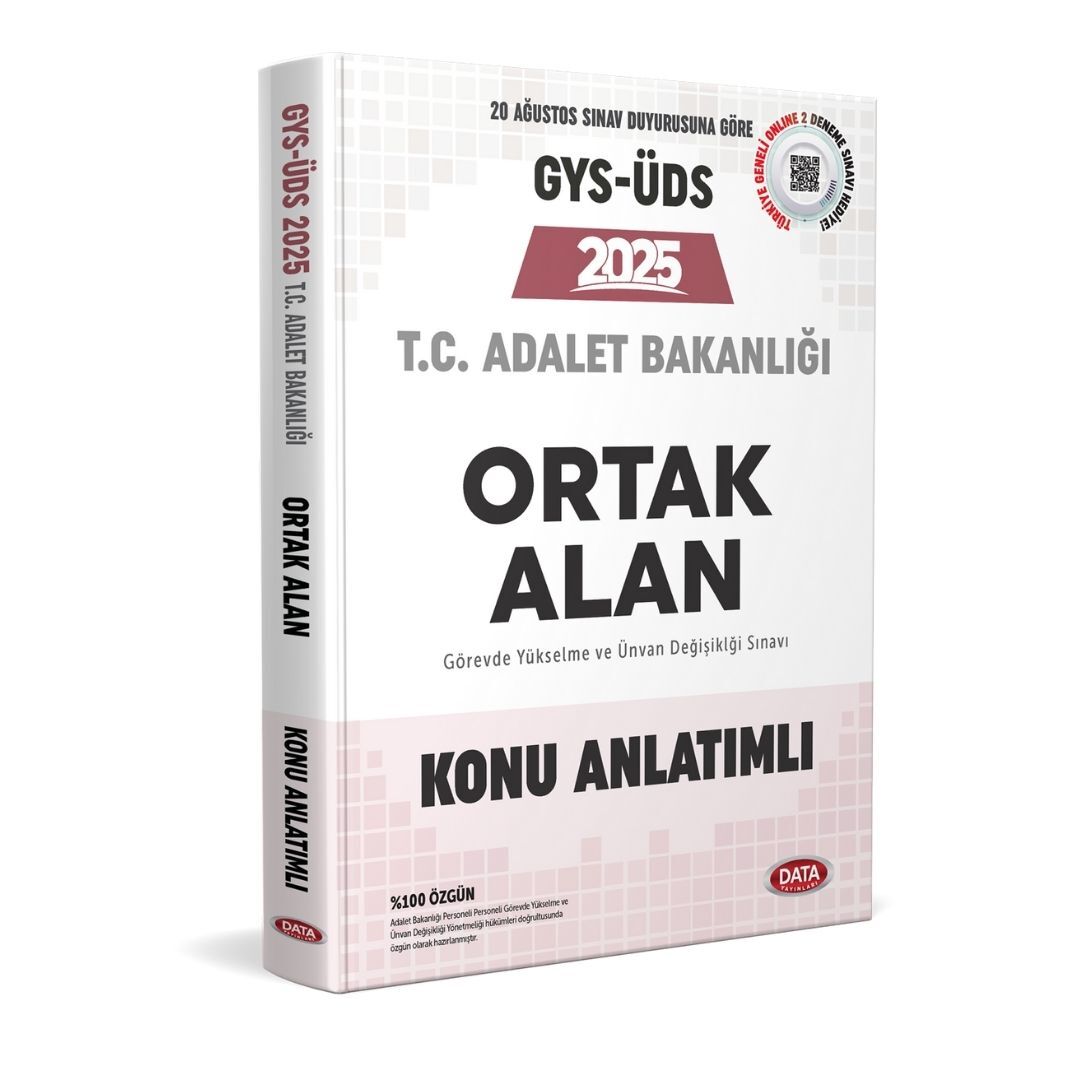 Adalet Bakanlığı GYS-ÜDS Ortak Alan Konu Anlatımlı Data Yayınları