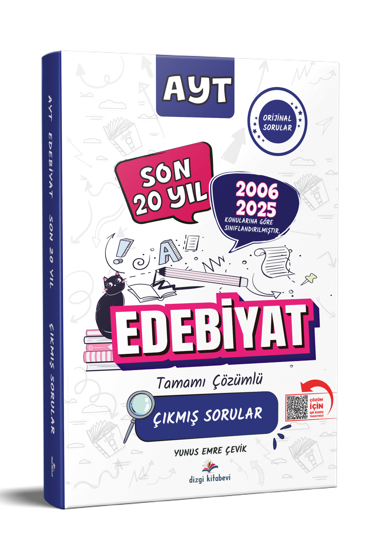 Dizgi Kitap 2026 AYT Edebiyat Konularına Göre Tasnif Edilmiş Tamamı PDF Çözümlü Son 20 Yıl Çıkmış Sorular Yunus Emre Çevik