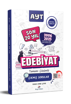 Dizgi Kitap 2026 AYT Edebiyat Konularına Göre Tasnif Edilmiş Tamamı PDF Çözümlü Son 20 Yıl Çıkmış Sorular Yunus Emre Çevik
