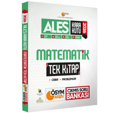 2026 ALES Kara Kutu Matematik TEK KİTAP ÖSYM Arşiv Çıkmış Soru Bankası Konu Özetli Dijital Çözümlü İnformal Yayınları