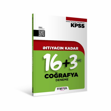Marka Yayınları KPSS İhtiyacın Kadar Coğrafya 19 Deneme Sınavı