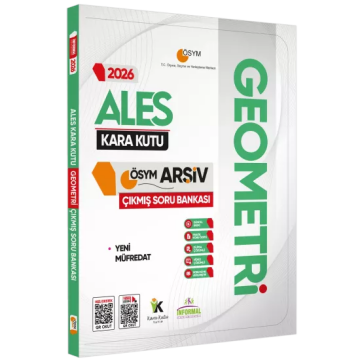 2026 ALES GEOMETRİNİN Kara Kutusu ÖSYM Çıkmış Soru Havuzu Bankası Konu Özetli Video/PDF Çözümlü İnformal Yayınları