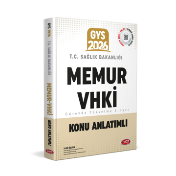 Data Yayınları T.C. Sağlık Bakanlığı Memur VHKİ GYS Konu Anlatımlı