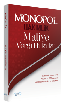 2024 Hakimlik Maliye Vergi Hukuku Monopol Yayınları