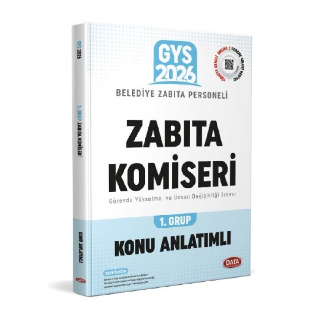 Belediye Zabıta Personeli Zabıta Komiseri 1. Grup Konu Anlatımlı Data Yayınları