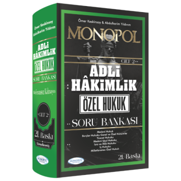 Adli Hakimlik Özel Hukuk Soru Bankası 21. Baskı Monopol Yayınları