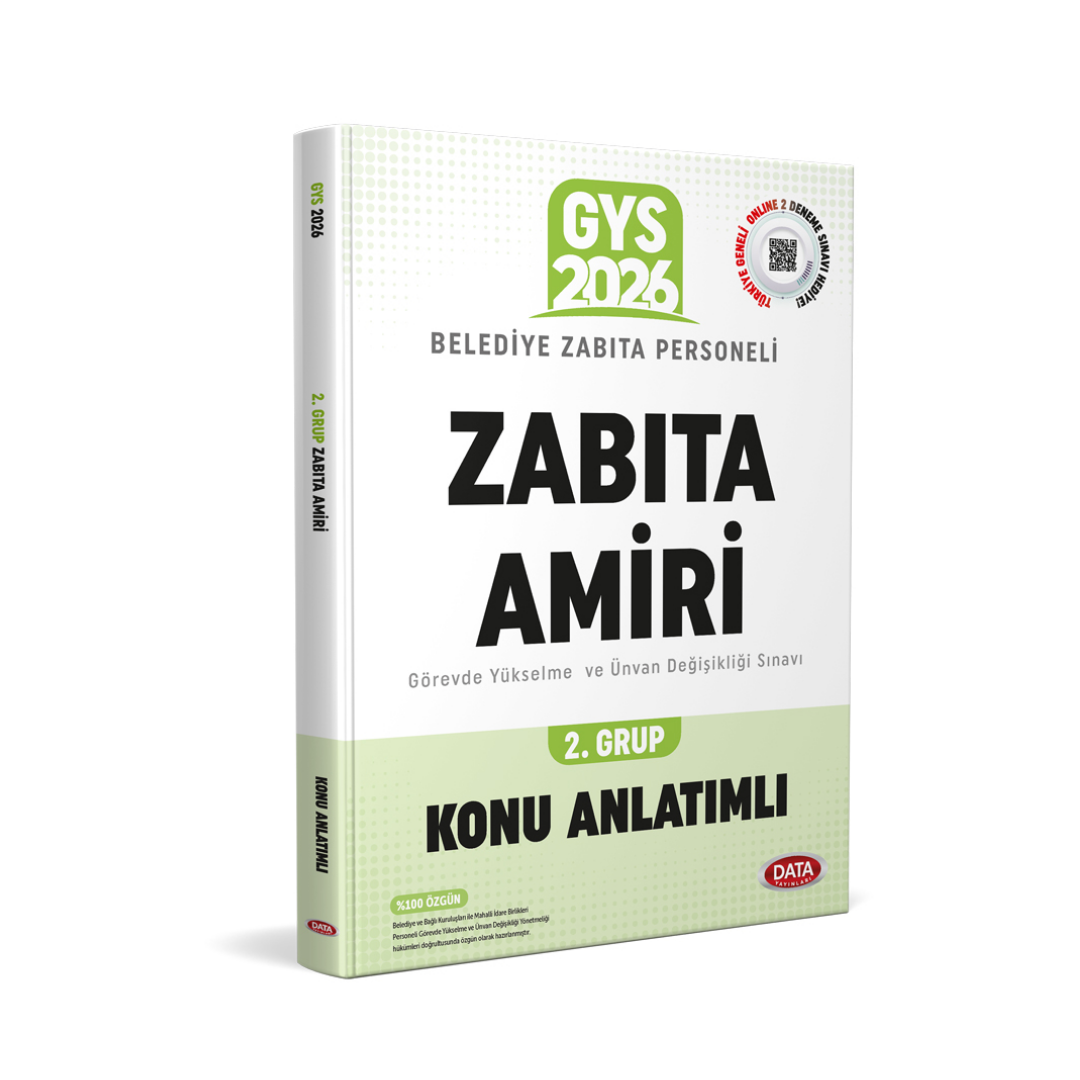 Belediye Zabıta Personeli Zabıta Amiri 2. Grup Konu Anlatımlı Data Yayınları