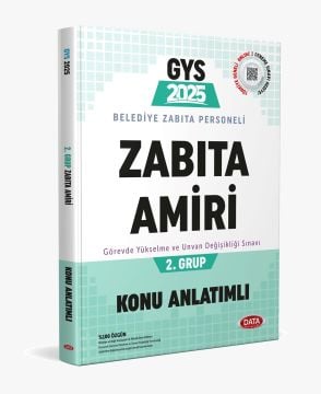 Belediye Zabıta Personeli Zabıta Amiri 2. Grup Konu Anlatımlı Data Yayınları