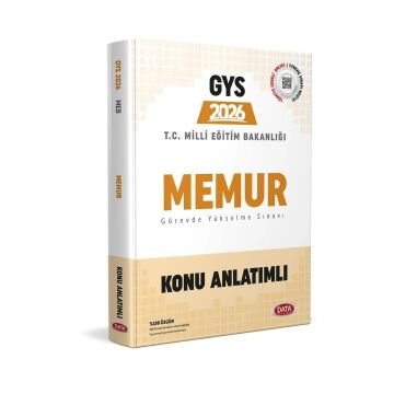 Data Yayınları 2026 GYS Milli Eğitim Bakanlığı Memur Konu Anlatımlı
