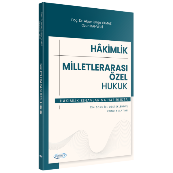 2025 Hakimlik Milletlerarası Özel Hukuk Ders Notları Monopol Yayınları