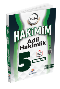 Dizgi Kitap 2024 Hakimim Adli Hakimlik Çözümlü Soru Bankası Seti ve 5 Deneme