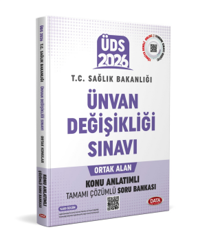 Data Yayınları 2026 GYS ÜDS T.C. Sağlık Bakanlığı Unvan Değişikliği Sınavı Ortak Konular Konu Anlatımlı Soru Bankası - Karekod Çözümlü