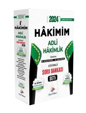 Dizgi Kitap 2024 Hakimim Adli Hakimlik Çözümlü Soru Bankası Seti ve Yargıç Son 5 Yıl Çıkmış Sorular