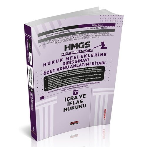 HMGS Özet Konu Anlatımı İcra ve İflas Hukuku Savaş Yayınları