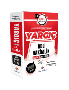 Dizgi Kitap 2024 Yargıç Adli Hakimlik Çözümlü Soru Bankası Seti ve Son 5 Yıl Çıkmış Sorular