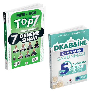 Dizgi Kitap 2025 Meb Ags ÖABT DKAB İHL DKAB Alan Savunması Tamamı Çözümlü 5 Deneme Sınavı ve Meb Ags TOP 7 Tamamı Video Çözümlü Fasiküller Halinde 7 Deneme Sınavı Seti