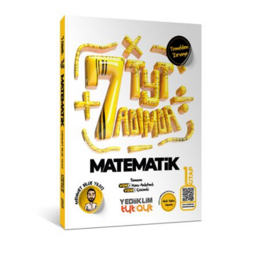 Yediiklim Yayınları TYT Yedi Adımda Temel Matematik Video Konu Anlatımlı Video Çözümlü Soru Bankası 1.Kitap Mehmet Bilge YILDIZ
