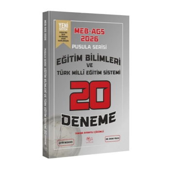2026 MEB-AGS Eğitim Bilimleri ve Türk Milli Eğitim Sistemi 20 Deneme Çözümlü Pusula Serisi - Okan Yolcu CBA Yayınları