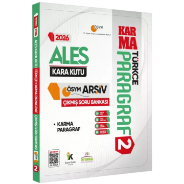 2026 ALES Türkçenin Kara Kutusu PARAGRAF 2 KARMA ÖSYM Çıkmış Soru Bankası Konu Özetli Çözümlü İnformal Yayınları