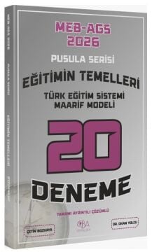 2026 MEB-AGS Eğitimin Temelleri, Türk Eğitim Sistemi Maarif Modeli 20 Deneme Çözümlü Pusula Serisi - Okan Yolcu CBA Yayınları
