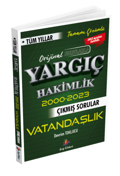 Dizgi Kitap 2024 Yargıç Hakimlik Vatandaşlık Tüm Yıllar Çıkmış Sorular