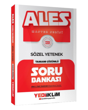 Yediiklim Yayınları 2027 ALES Sözel Yetenek Tamamı Çözümlü Soru Bankası