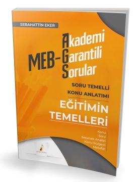 Pelikan Yayınları MEB - AGS Eğitimin Temelleri Soru Temelli Konu Anlatımı