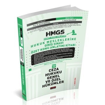 HMGS Özet Konu Anlatımı Ceza Hukuku Genel ve Özel Hükümler Savaş Yayınları