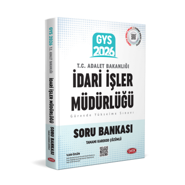 Data Yayınları Adalet Bakanlığı İdari İşler Müdürlüğü GYS Soru Bankası - Karekod Çözümlü