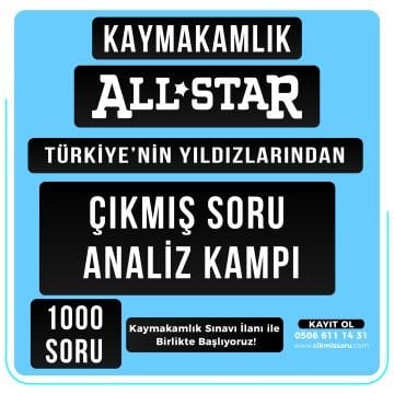 2024 Kaymakamlık Çıkmış Soru Analiz Kampı