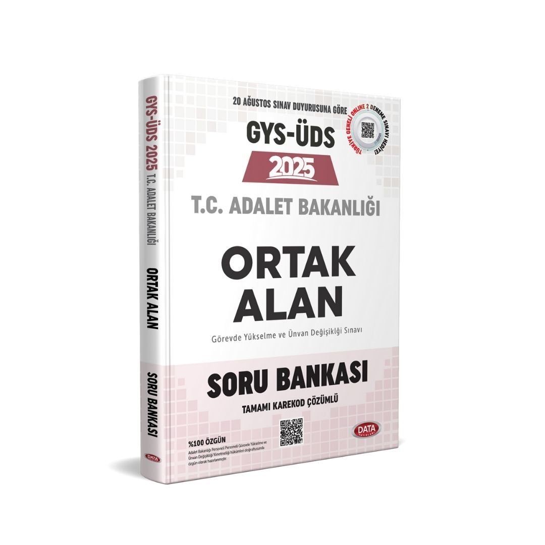 GYS Adalet Bakanlığı Ortak Alan Soru Bankası - Karekod Çözümlü Data Yayınları