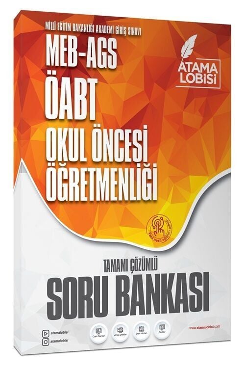 Atama Lobisi ÖABT MEB-AGS Okul Öncesi Öğretmenliği Soru Bankası Çözümlü Atama Lobisi Yayınları - İADESİZ
