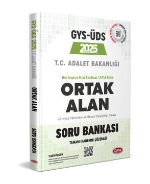 Adalet Bakanlığı Gys-Üds Ortak Alan Soru Bankası - Karekod Çözümlü Data Yayınları