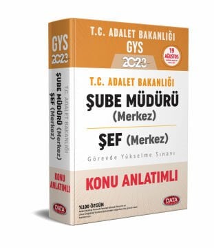 ADALET BAKANLIĞI ŞUBE MÜDÜRÜ (MERKEZ) ŞEF (MERKEZ) GYS KONU ANLATIMLI