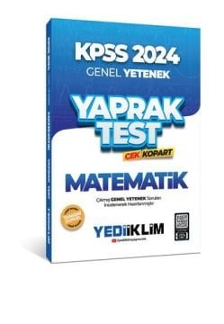 2024 KPSS Genel Yetenek Matematik Çek Kopart Yaprak Test