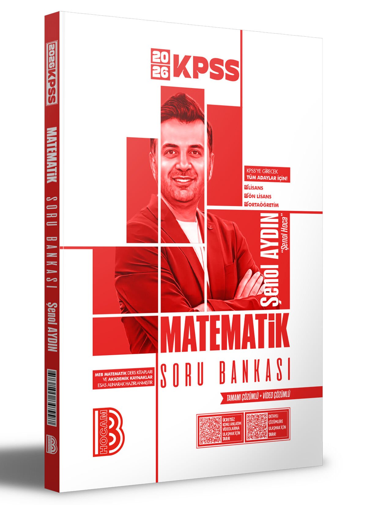 2026 KPSS Matematik Tamamı Video Çözümlü Soru Bankası Şenol Aydın Benim Hocam Yayınları