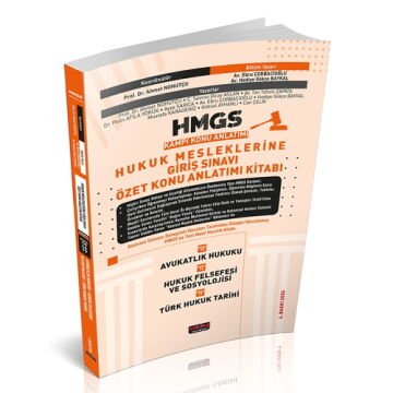 HMGS Özet Konu Anlatımı Avukatlık Hukuku Hukuk Felsefesi ve Sosyolojisi Türk Hukuk Tarihi Savaş Yayınları