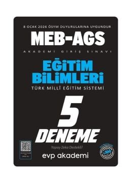 EVP Akademi 2026 MEB-AGS Eğitim Bilimleri Türk Milli Eğitim Sistemi 5 Deneme