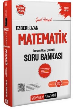 2026 KPSS Genel Yetenek Genel Kültür Ezberbozan Matematik Tamamı Video Çözümlü Soru Bankası Pegem Akademi