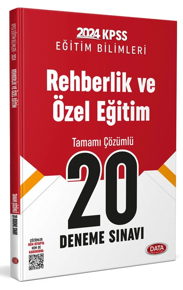 KPSS Eğitim Bilimleri Rehberlik ve Özel Eğitim 20 Deneme Sınavı 2024