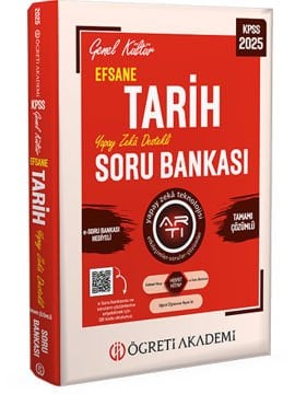 2025 KPSS Genel Kültür Efsane Tarih Tamamı Çözümlü Soru Bankası Öğreti Akademi