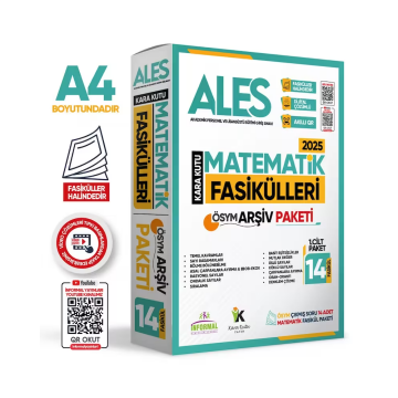 2026 ALES MATEMATİK Kara Kutu 1.Cilt Fasikül SETİ (14lü) ÖSYM Çıkmış Soru Bankası Çözümlü PAKET İnformal Yayınları