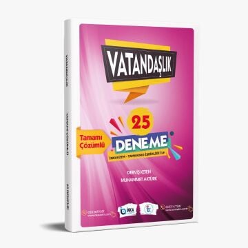 VATANDAŞLIK TAMAMI ÇÖZÜMLÜ 25 DENEME 2023