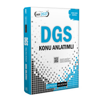 Pegem Yayınları 2027 DGS Konu Anlatımlı (Video Ders Hediyeli)