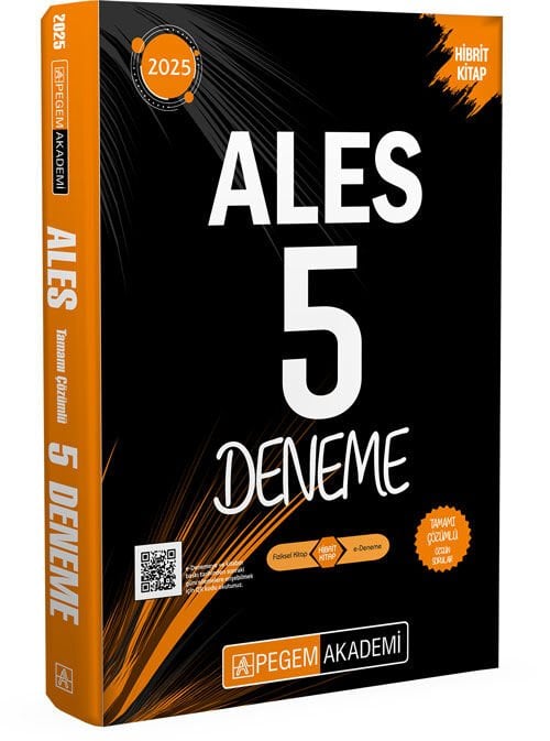 2025 ALES Tamamı Çözümlü 5 Deneme Pegem Yayınları